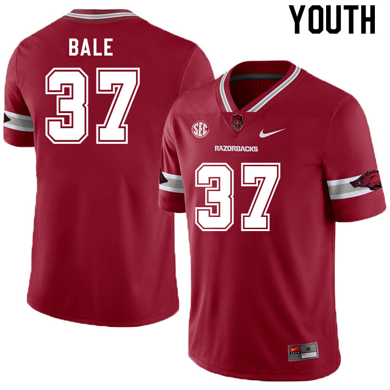 Youth #37 Devin Bale Arkansas Razorback College Football Jerseys Stitched Sale-Alternate Cardinal - Click Image to Close